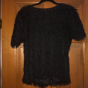 Endless Rose Black Textured Top